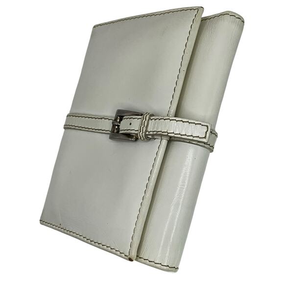 Prada Handbags - Prada White Leather Wallet